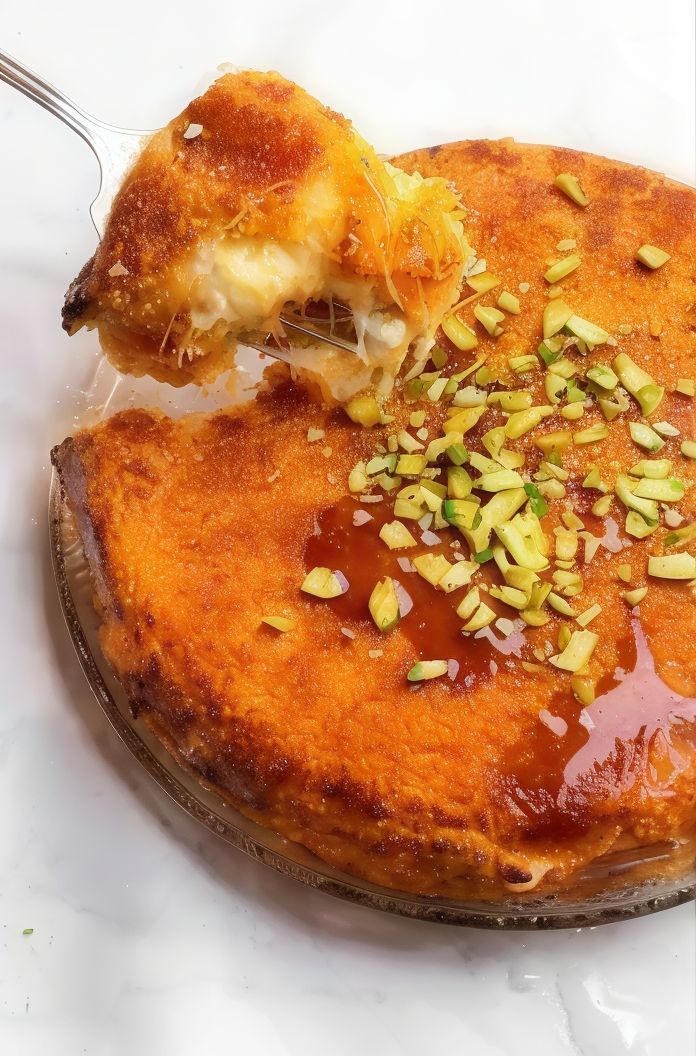 Rough Nabulsi kunafa With Cheese