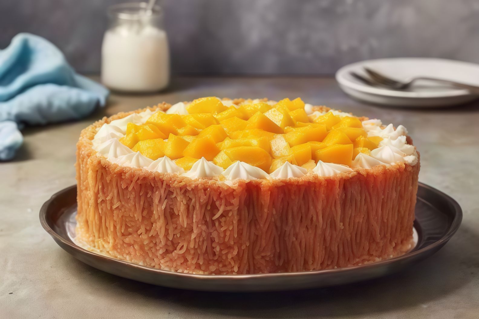Mango kunafa