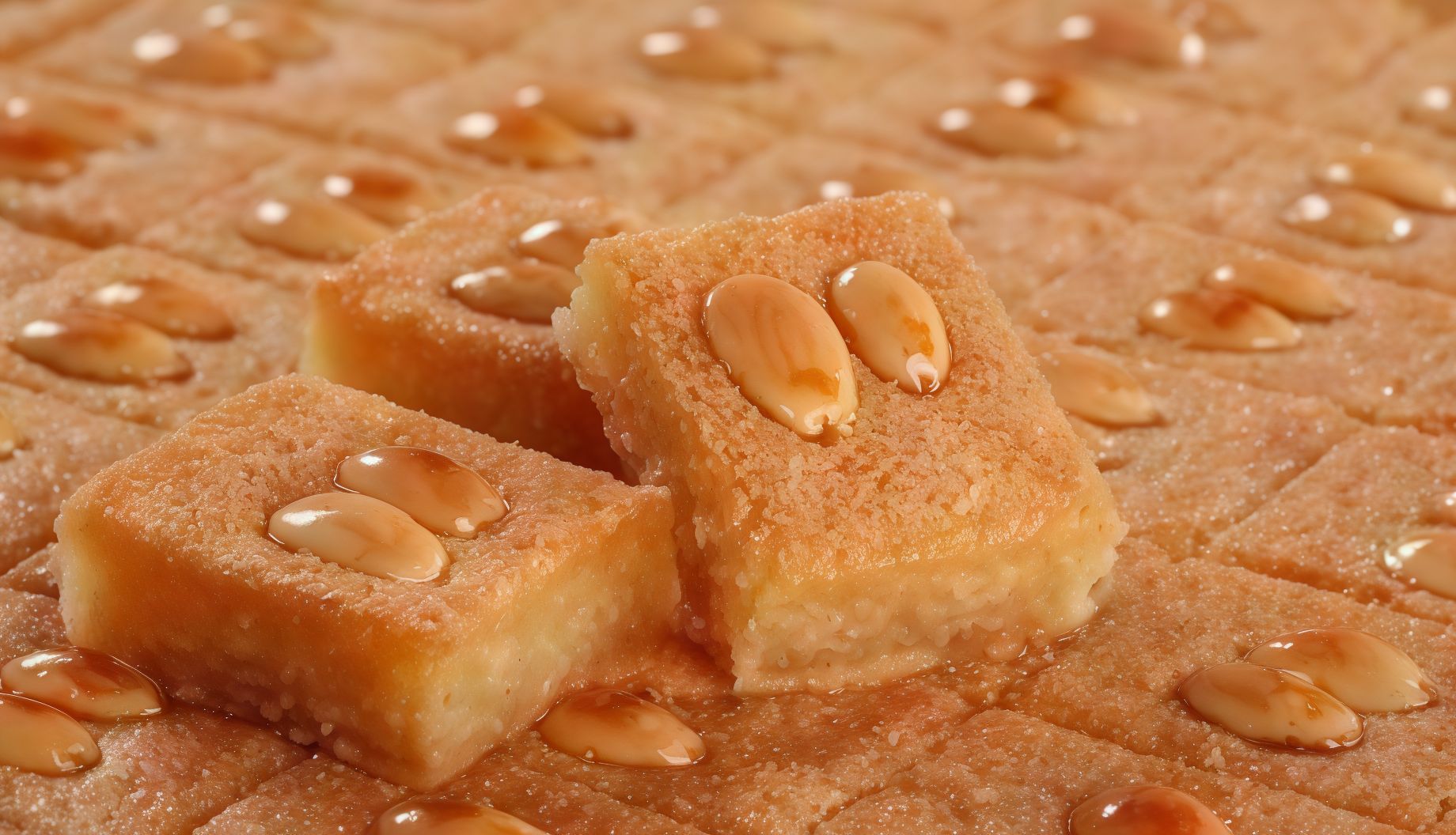 Basbousa With Hazelnut
