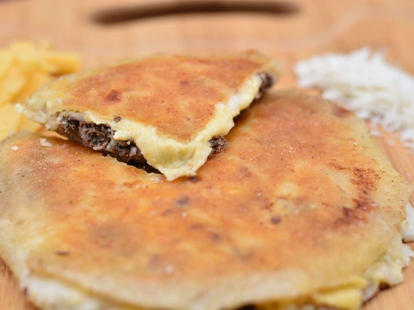 Meat and cheese Hawawshi half Loaf
