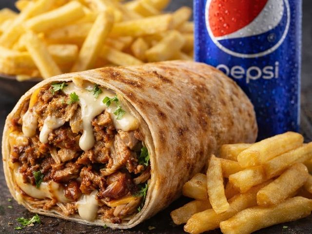 Shawarma Combo - Shawarma Sandwich with Fries and Drink