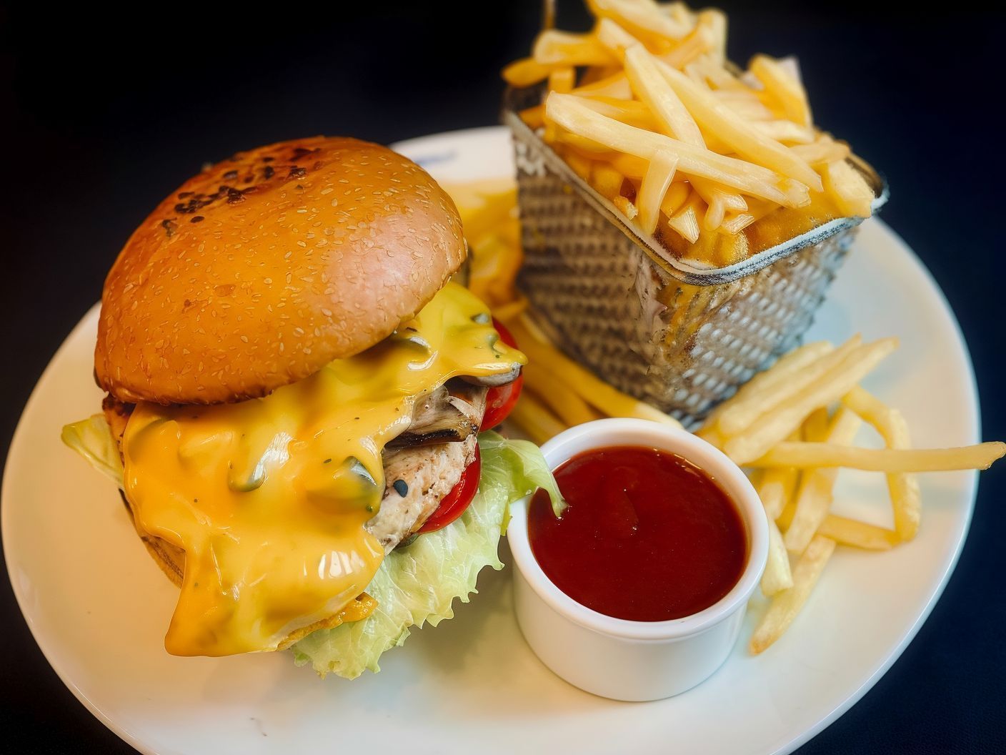 Chicken Mushroom Burger