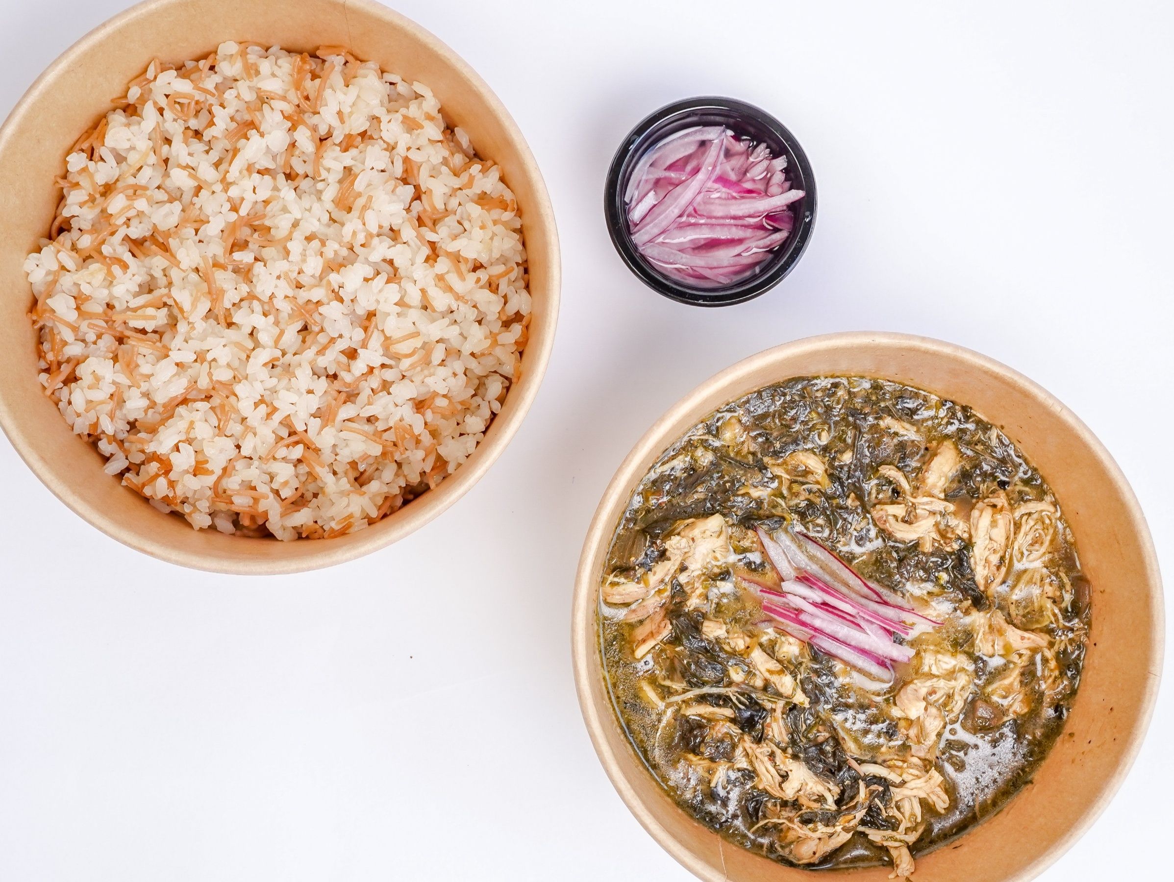 Lebanese Mlokheye & Vermicilli Rice