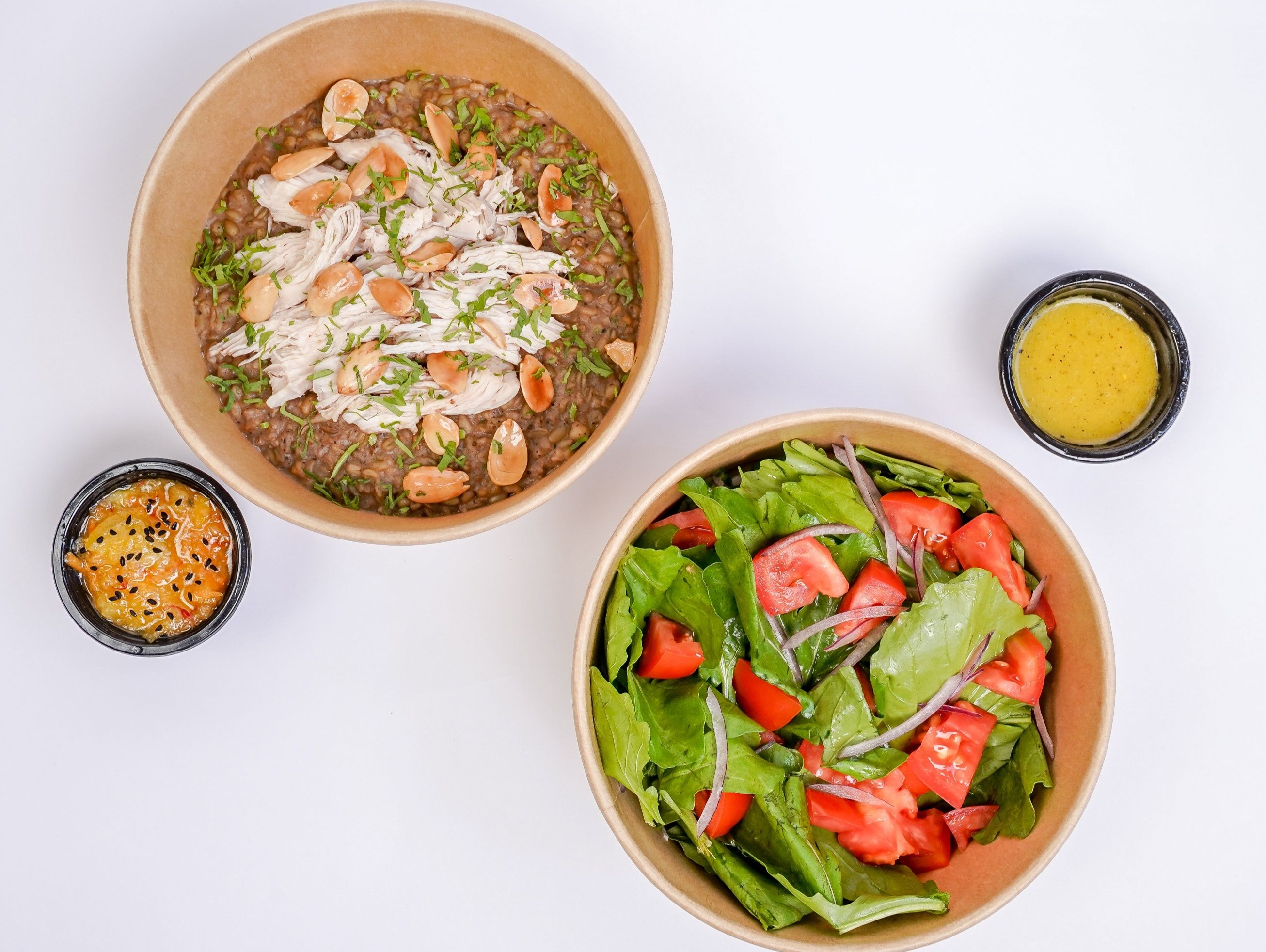 Freekeh & Chicken, Side Of Rocca Salad