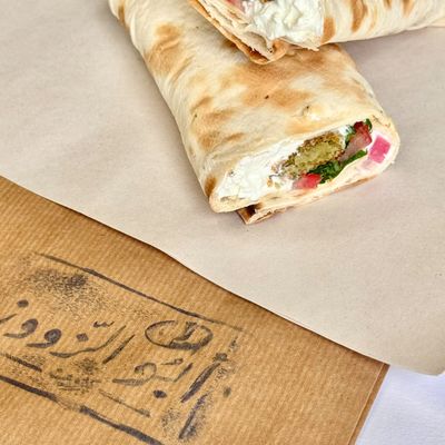 Falafel & Labneh Wrap