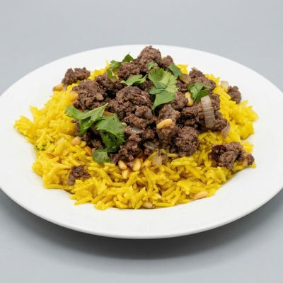 أرز بسمتي مع الكبدة والكلاوي