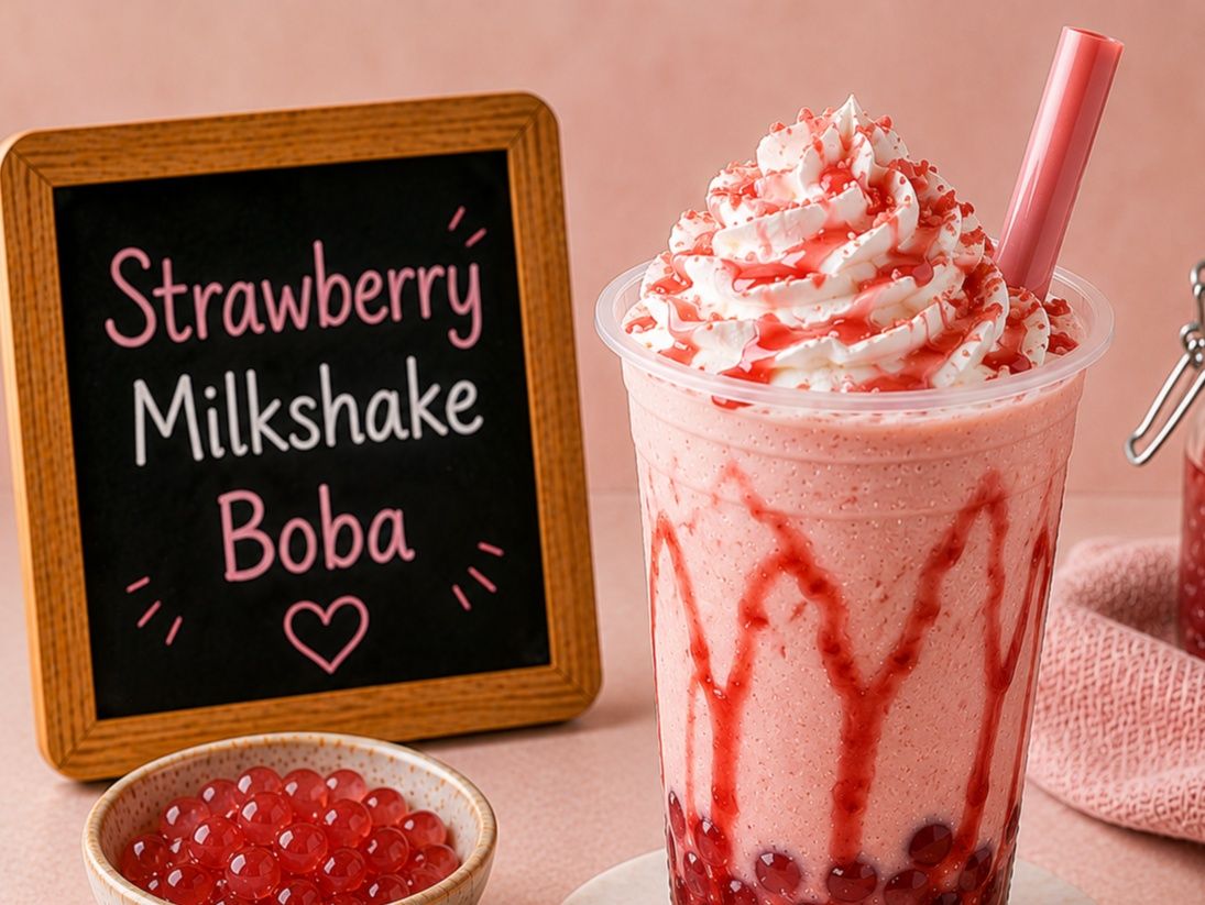 Strawberry Milk Shake Boba