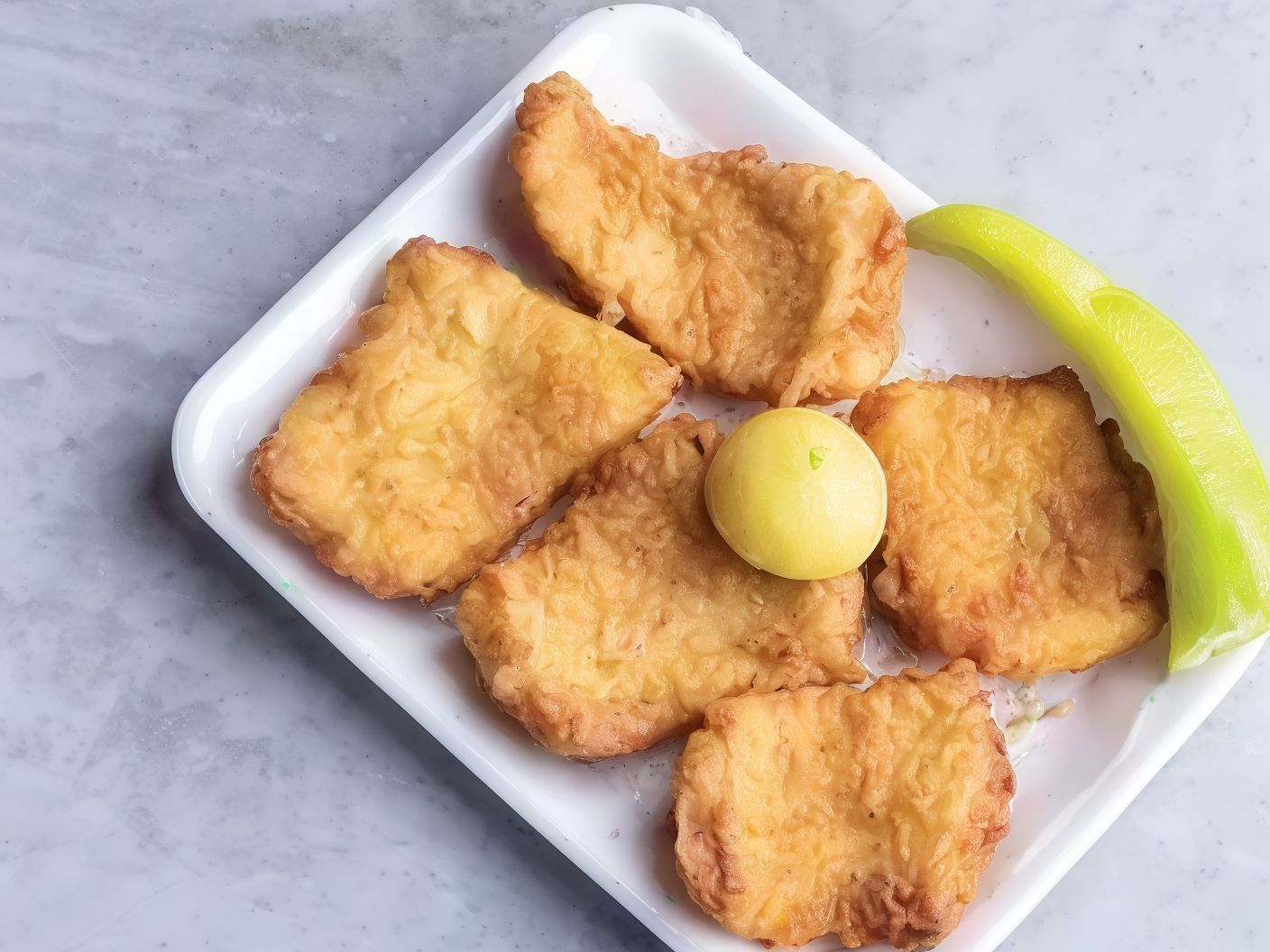 1/2 kilo of fried white peel