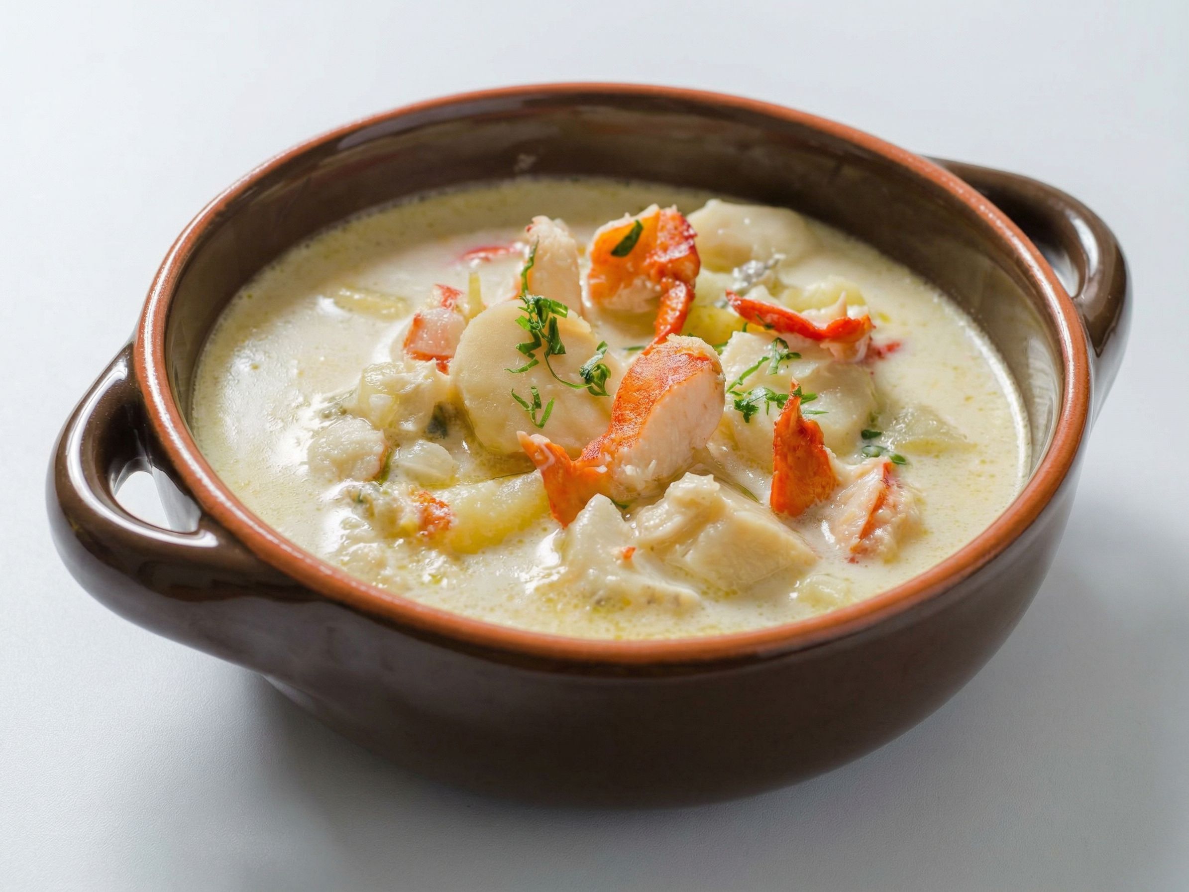 Boneless seafood soup