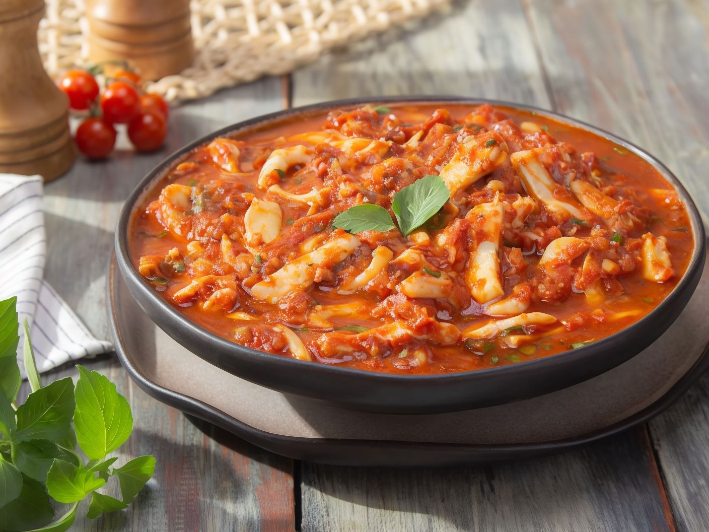 Squid casserole