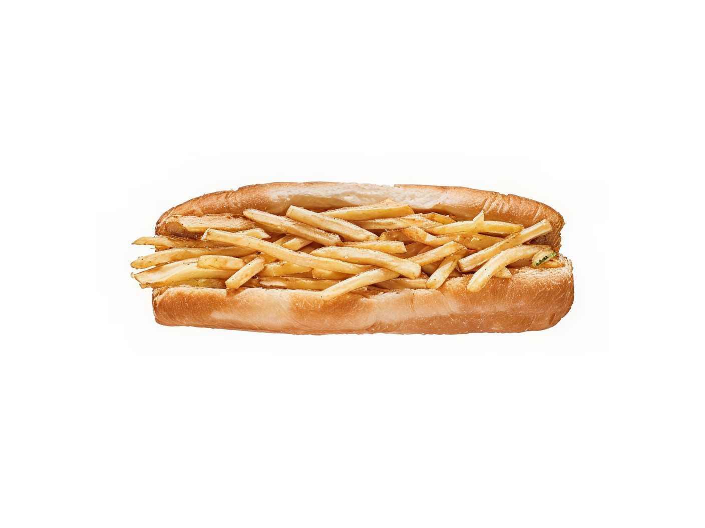 Fries Sandwitches French Bread