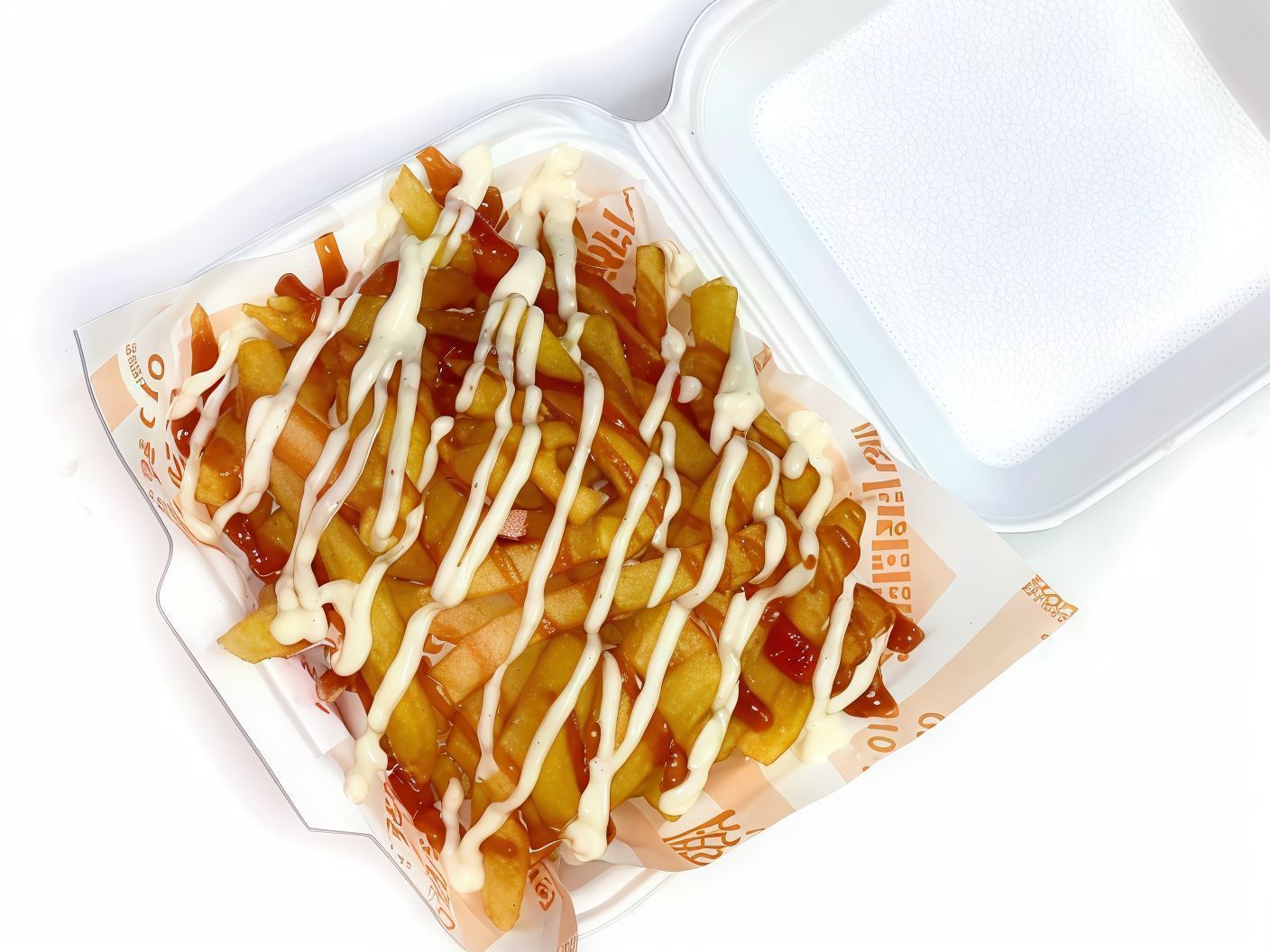Fries Ketchup Mayonnaise Box