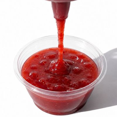 Extra strawberry sauce