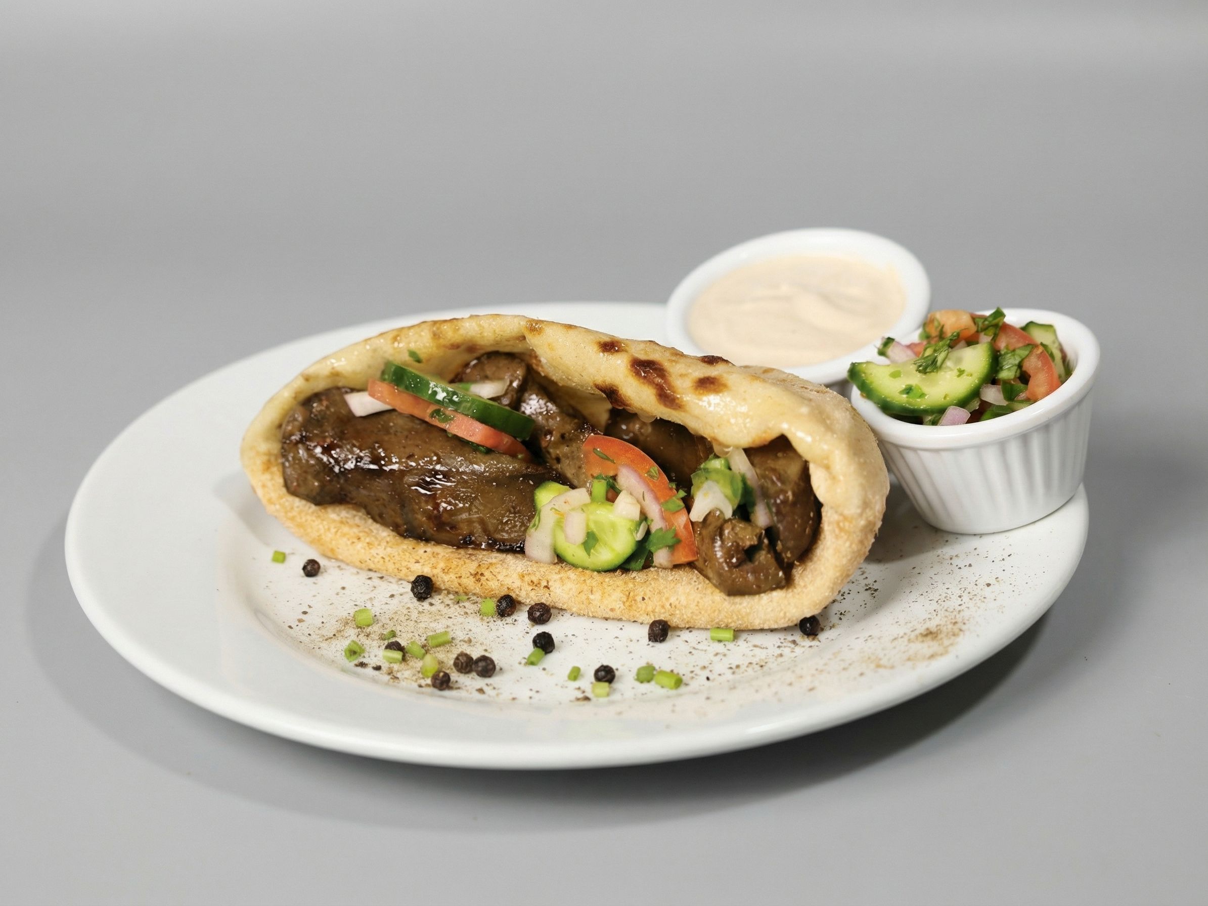 Charcoal Liver Sandwich