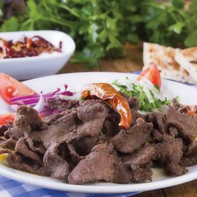 Quarter Liver Meal on Charcoal