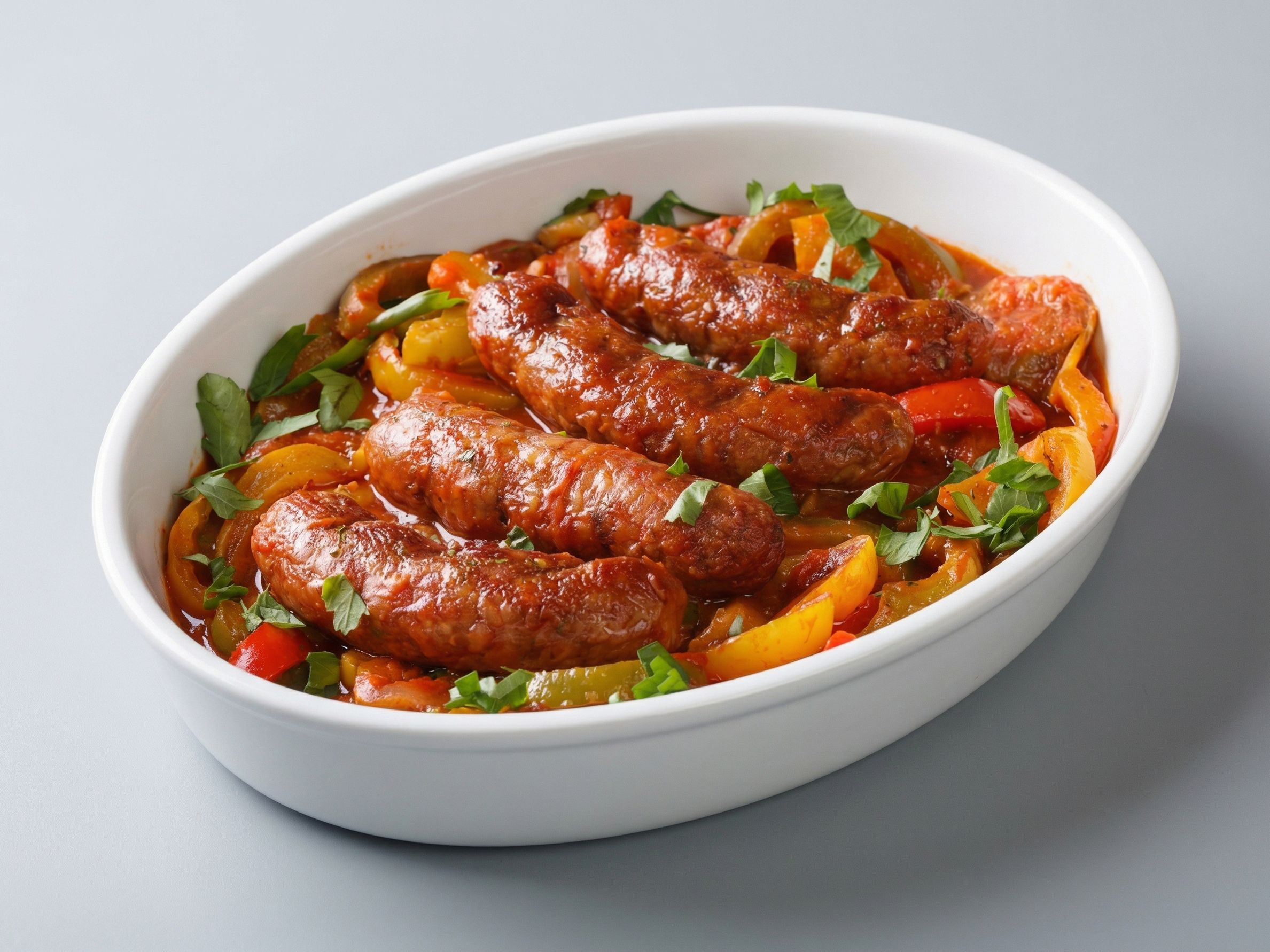 Potato casserole with sausage