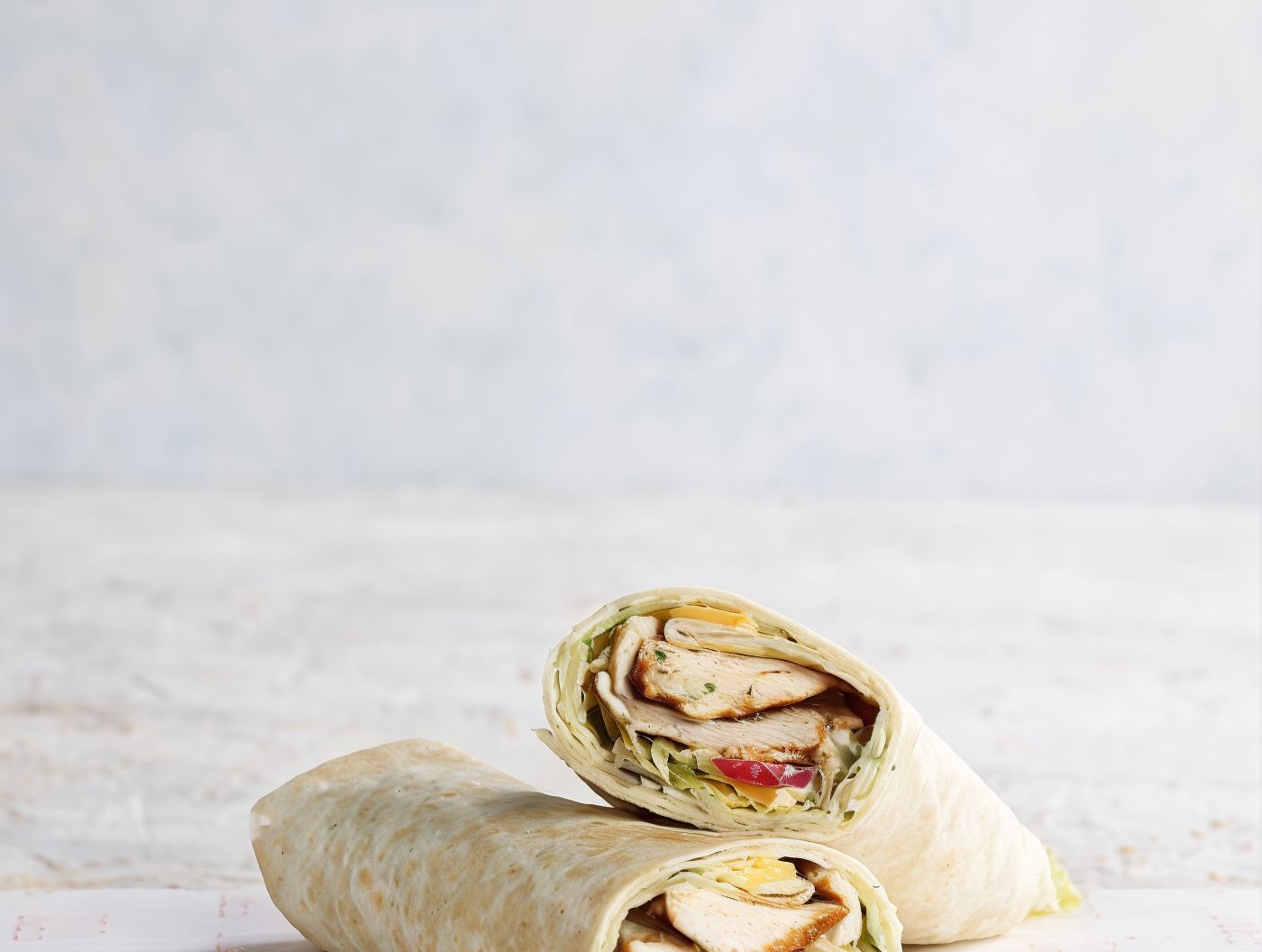 Cheddar and Chicken Wrap Sandwich