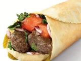 Grilled sausage wrap