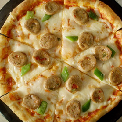 Sausage on chicken