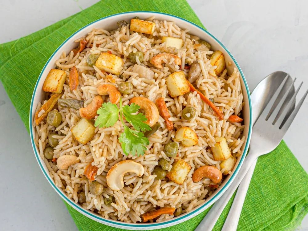 Mushroom & Paneer Pulao