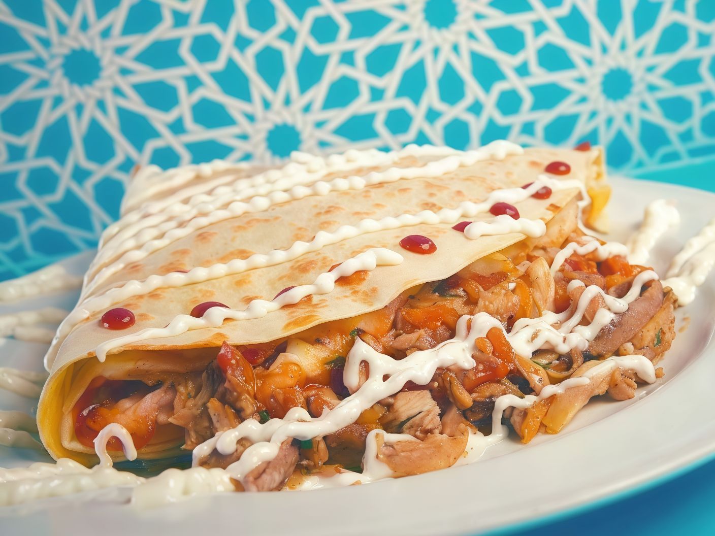 Chicken Shawerma Crepe