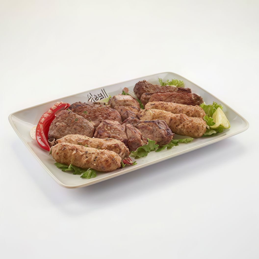 Quarter kilo mixed kebab meal - kebab and kofta
