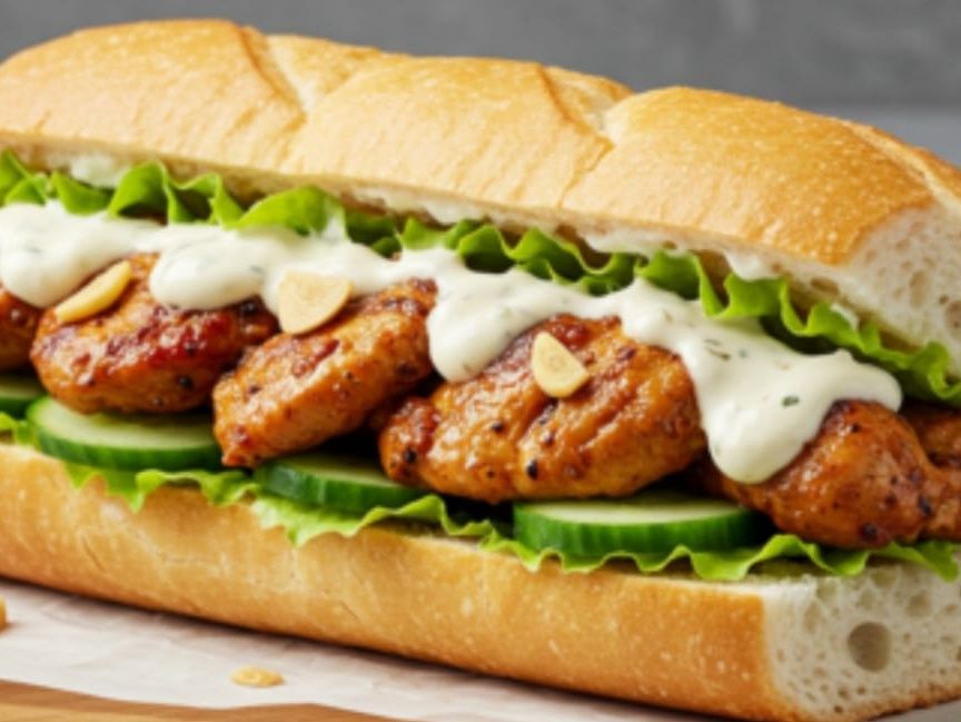 Shish Tawook sandwich