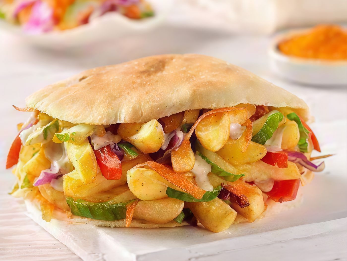 Syrian potato sandwich