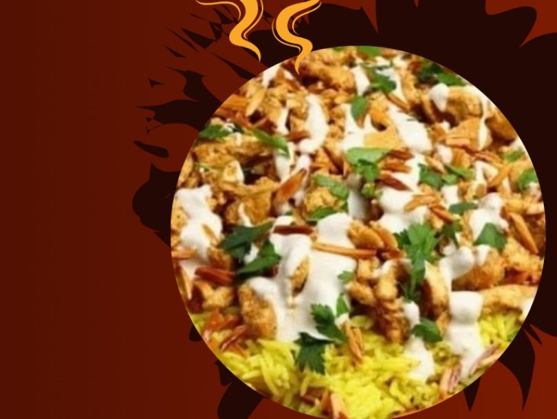 Delicious Fatteh Shawrma with rice