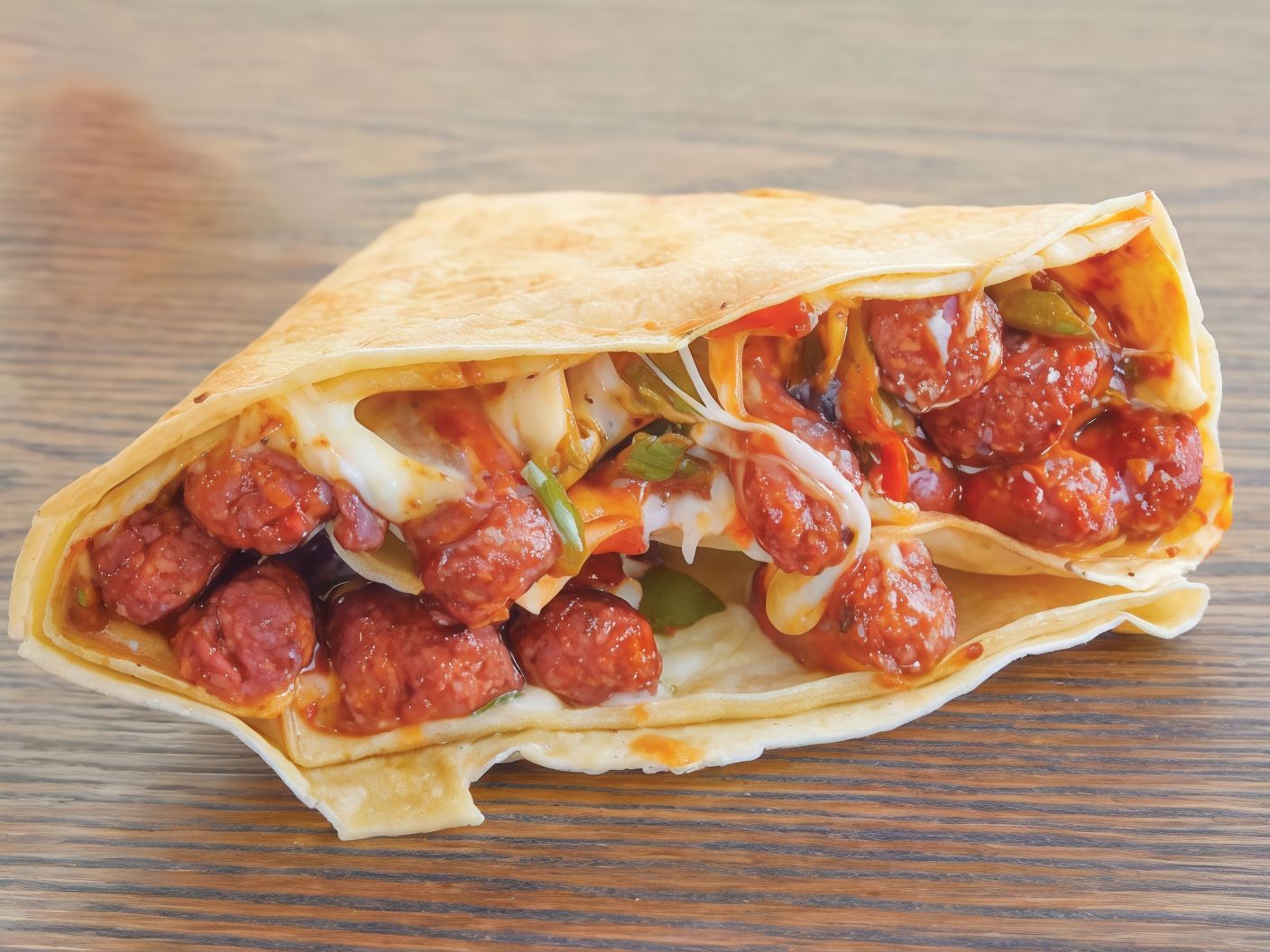 Oriental sausage crepe