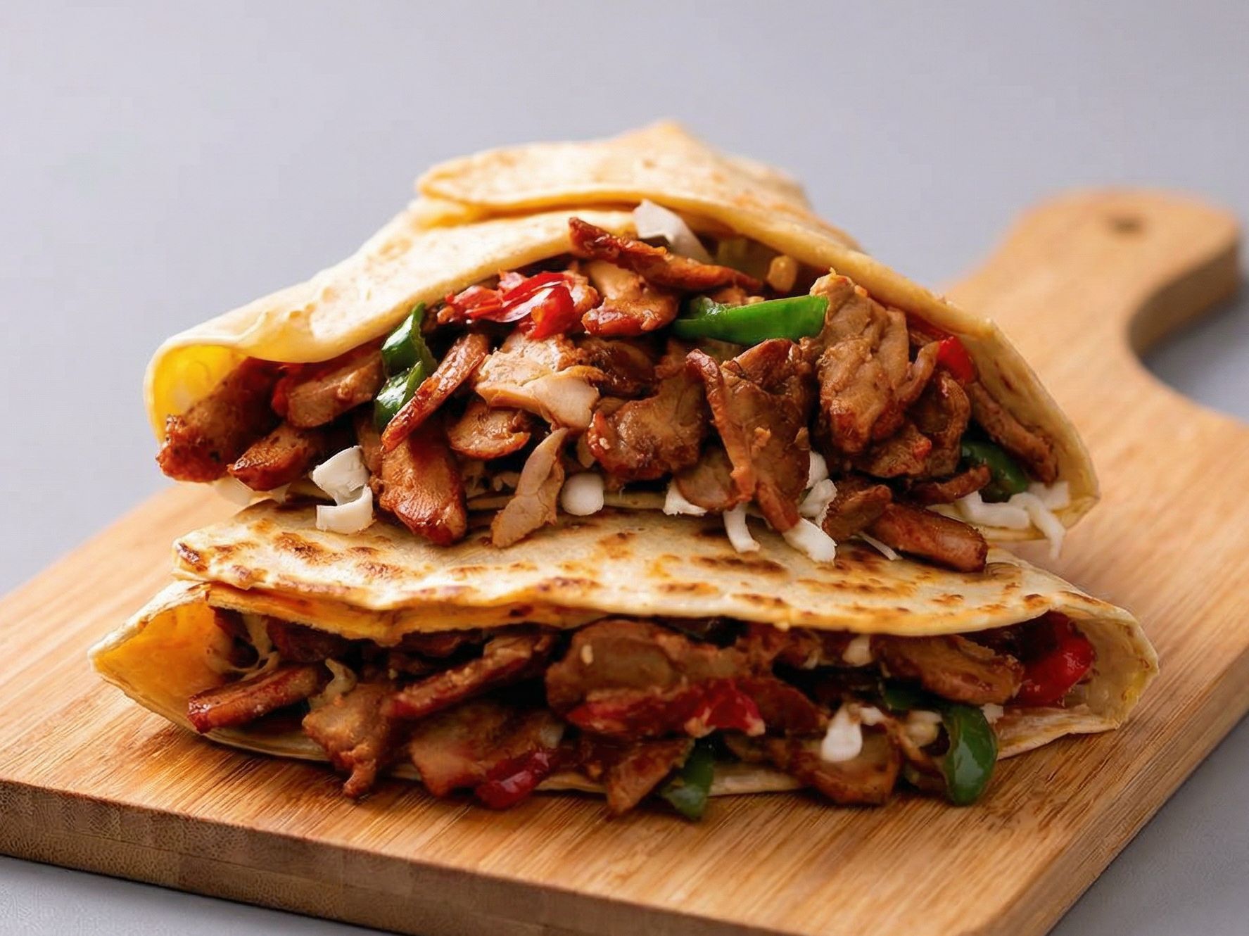 Chicken shawarma crepe