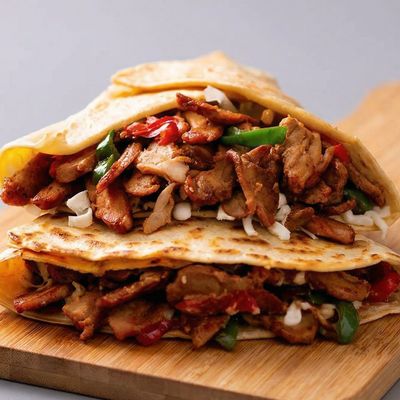Chicken shawarma crepe