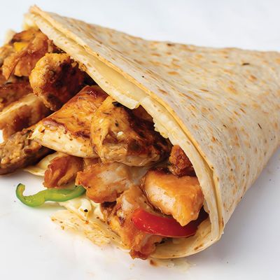 Chicken pane and sausage crepe