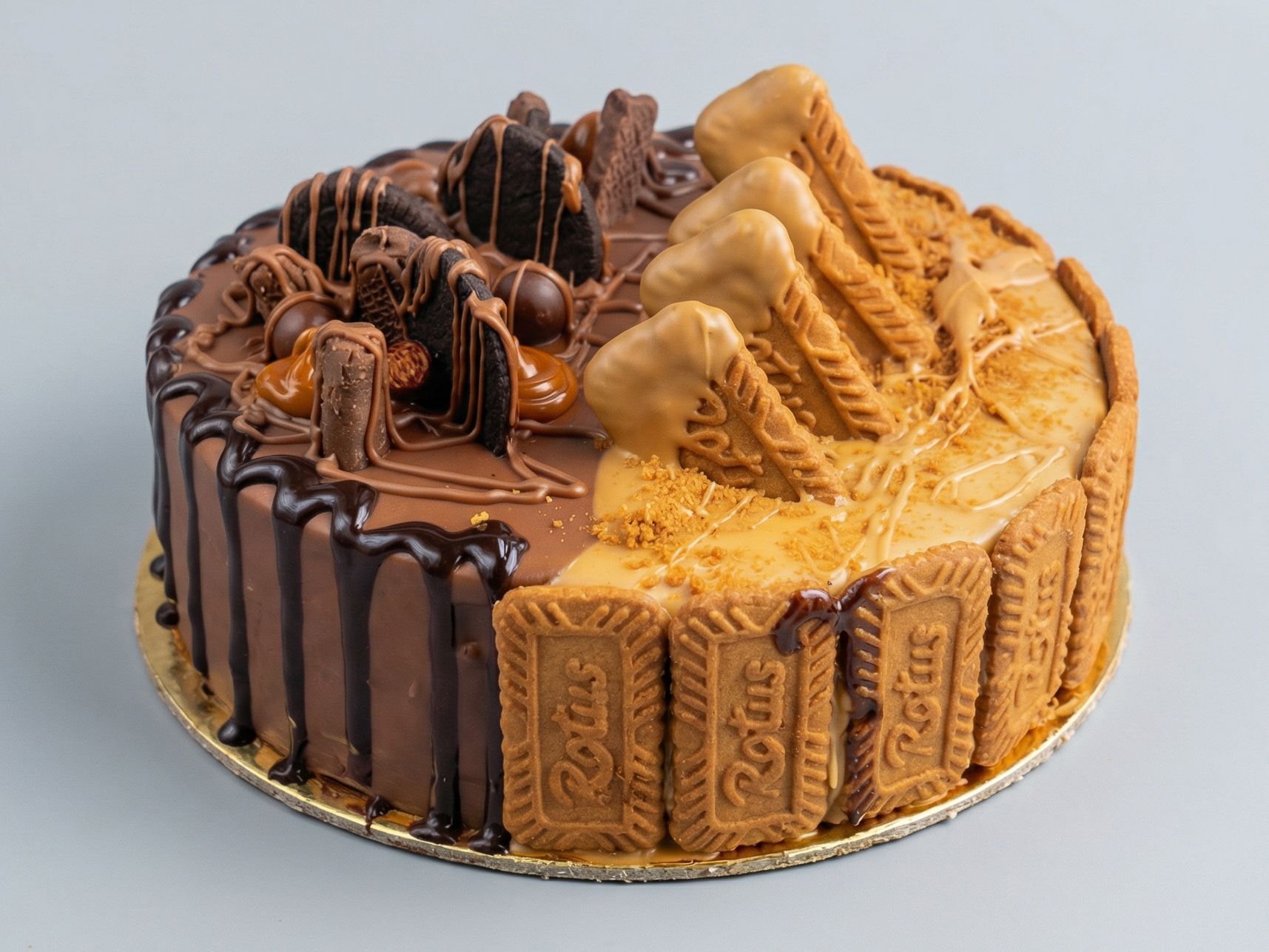 Tourta Size 22 Half And Half Nutella & Lotus