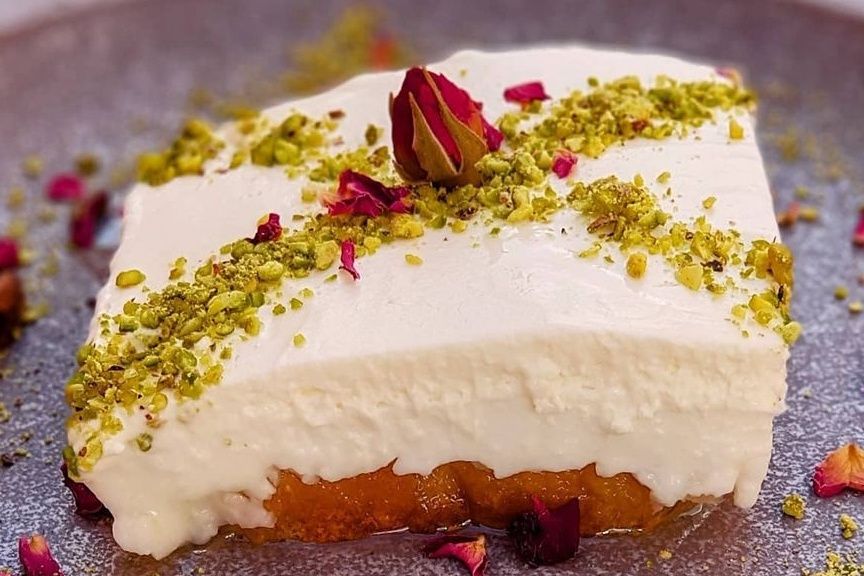Half a kilo of Basbousa with cream