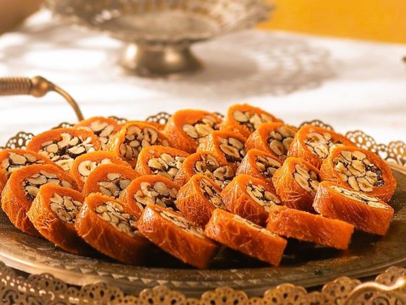 Quarter kilogram of Kunafa Burmah with hazelnut