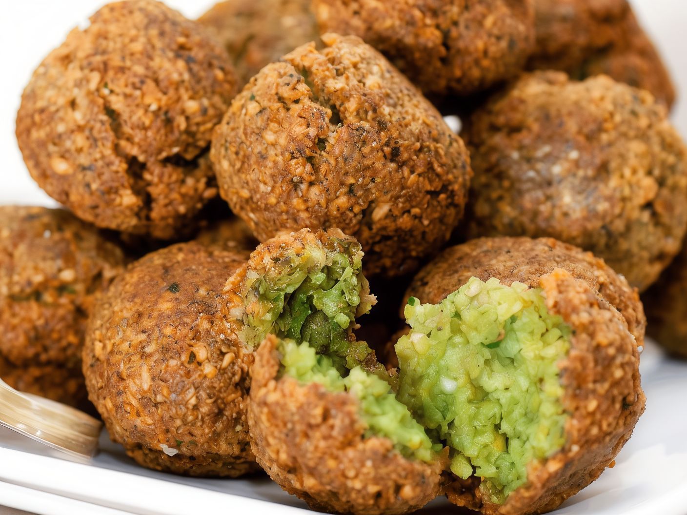 Plain Falafel Sandwich without Adding Salads