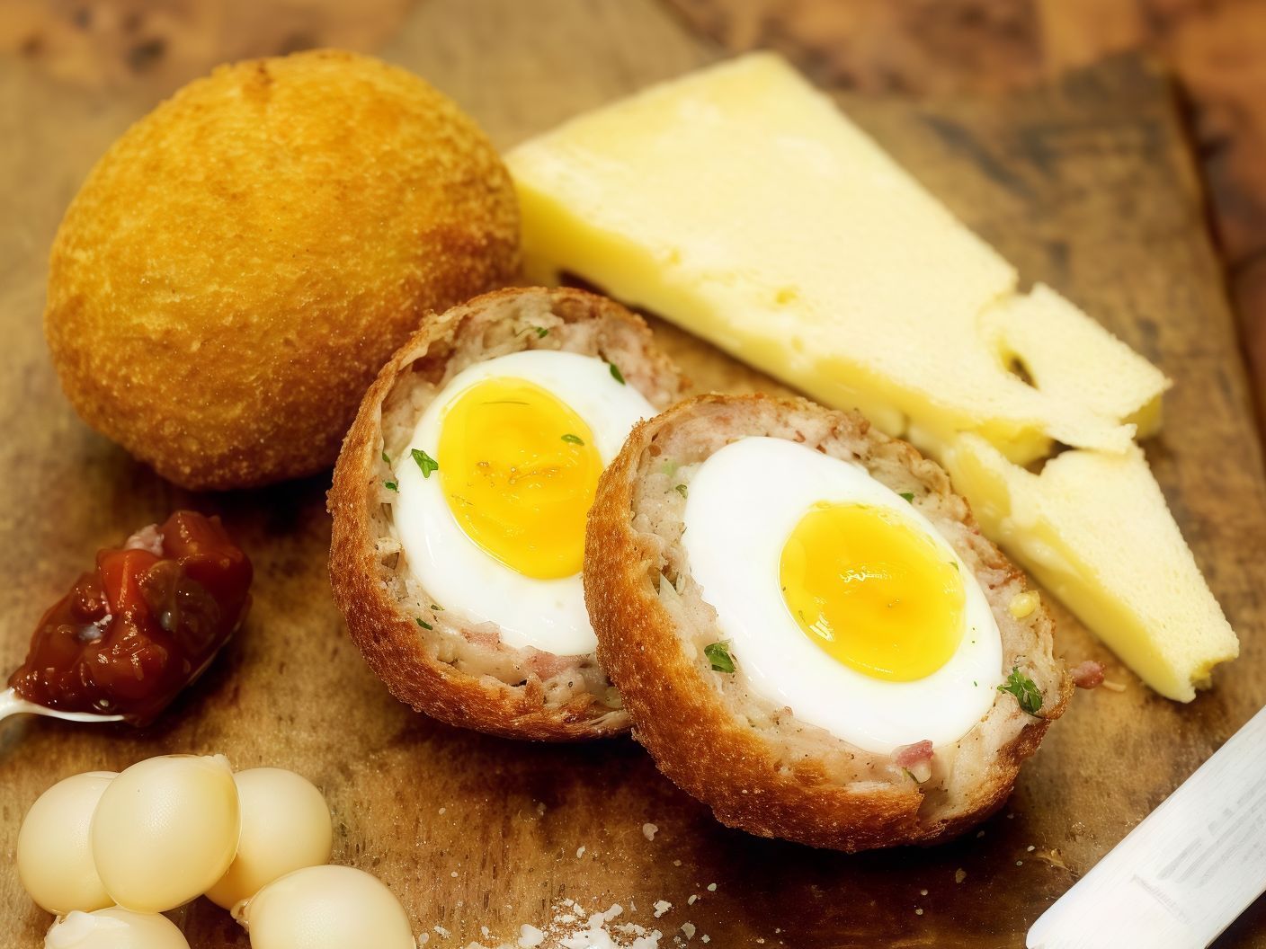 Taamia with Eggs Sandwich