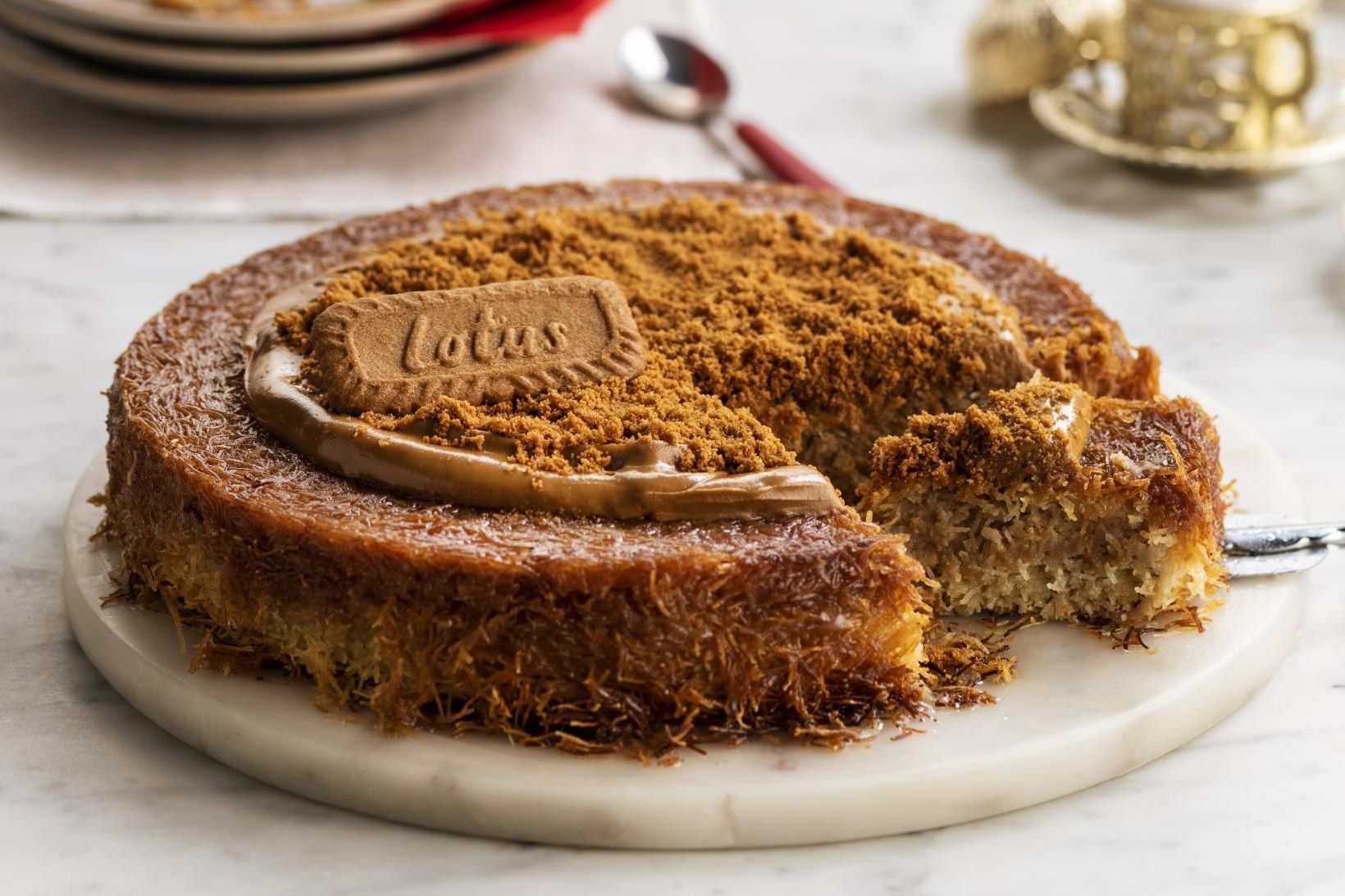 Kunafa With Lotus