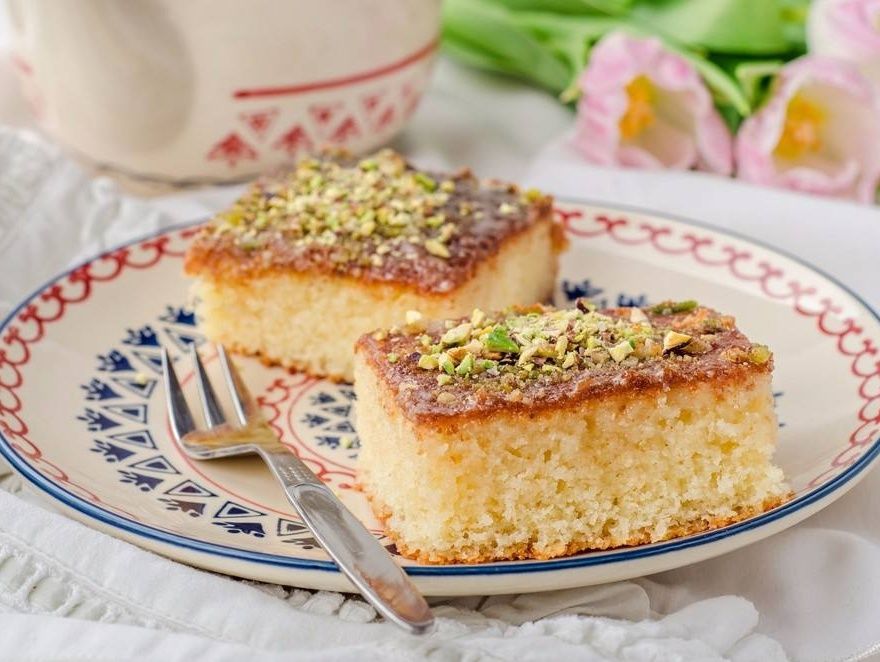 Basbousa Pistachio