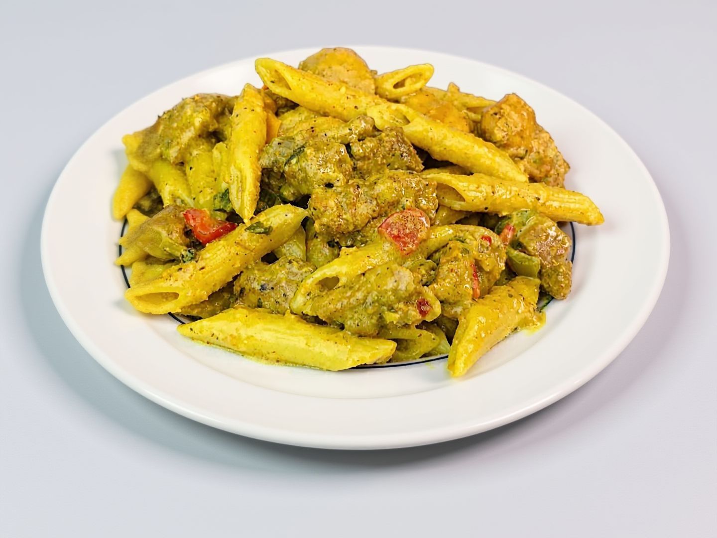 Chicken pineapple Curry Pasta