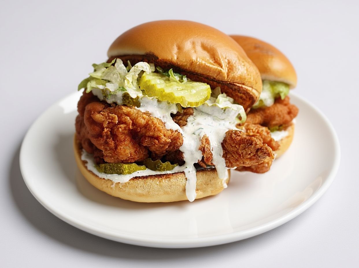 Italian country fried Chicken Sandwich