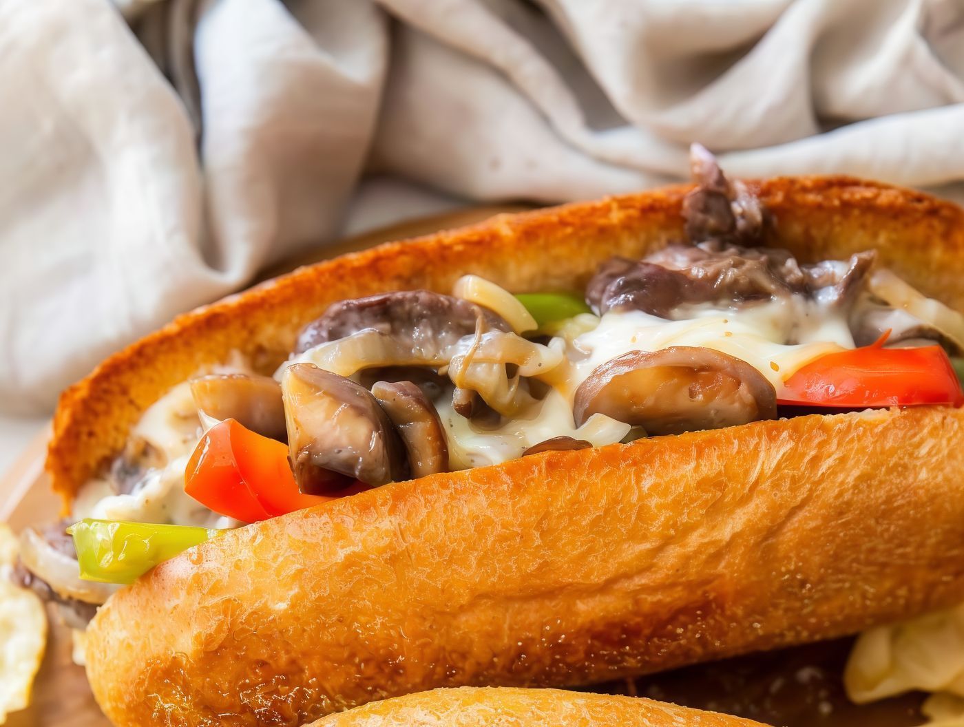 Philly cheese chicken Sandwich