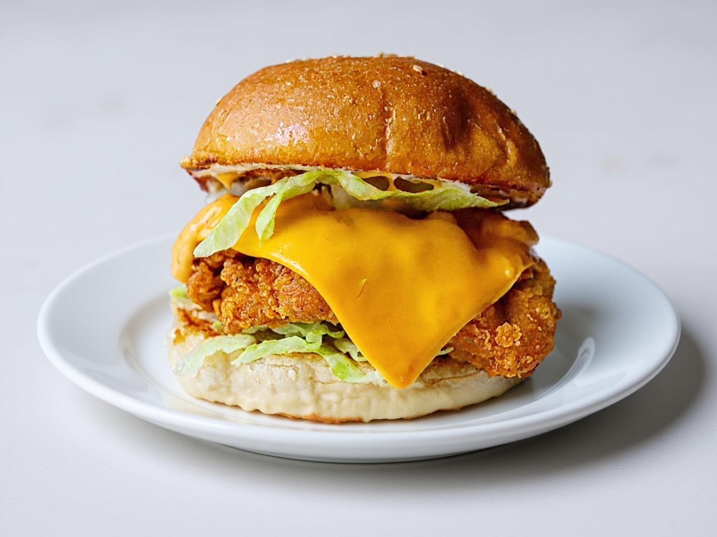 country fried burger with cheese