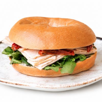 Smoked Turkey Pesto Bagel