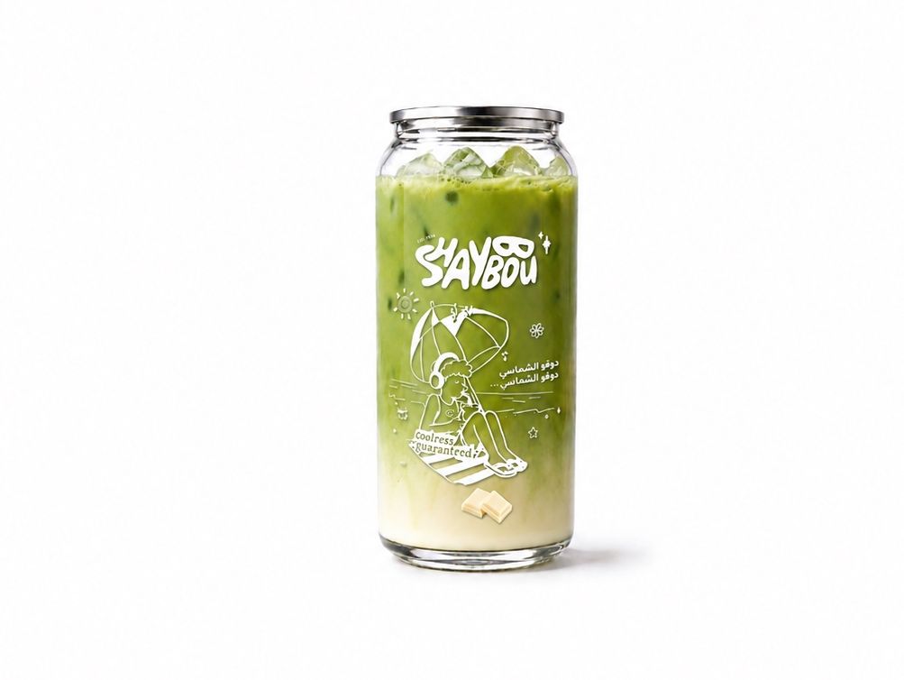 Large white chocolate matcha