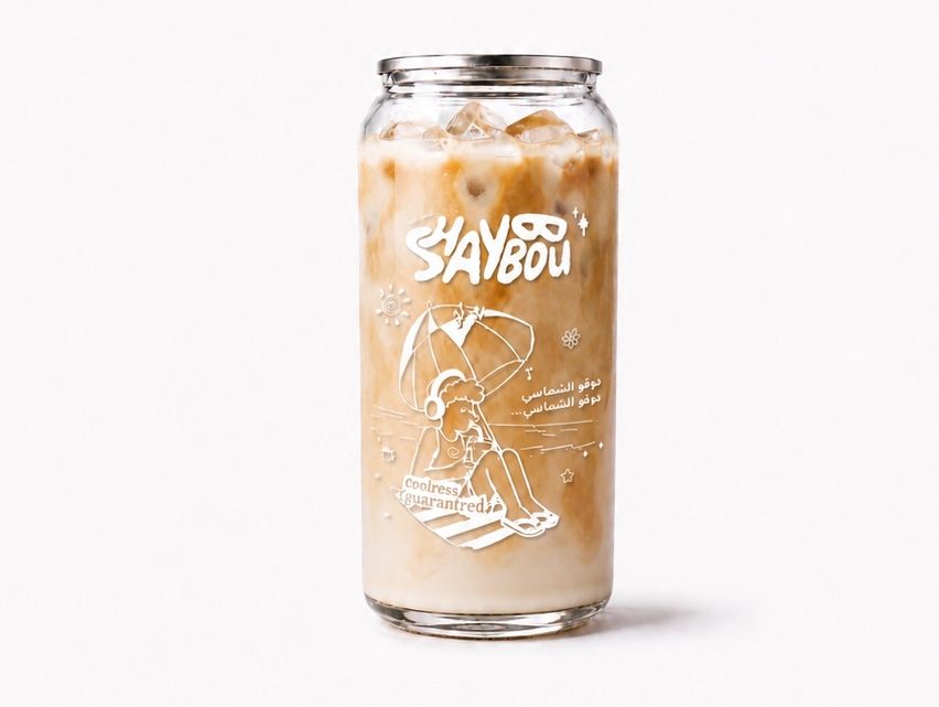 Iced white mocha frappé