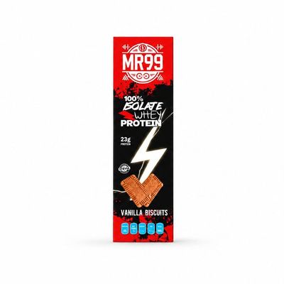 Vanilla biscuit flavored protein bar