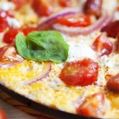 Omelette With Sausage Sandwich