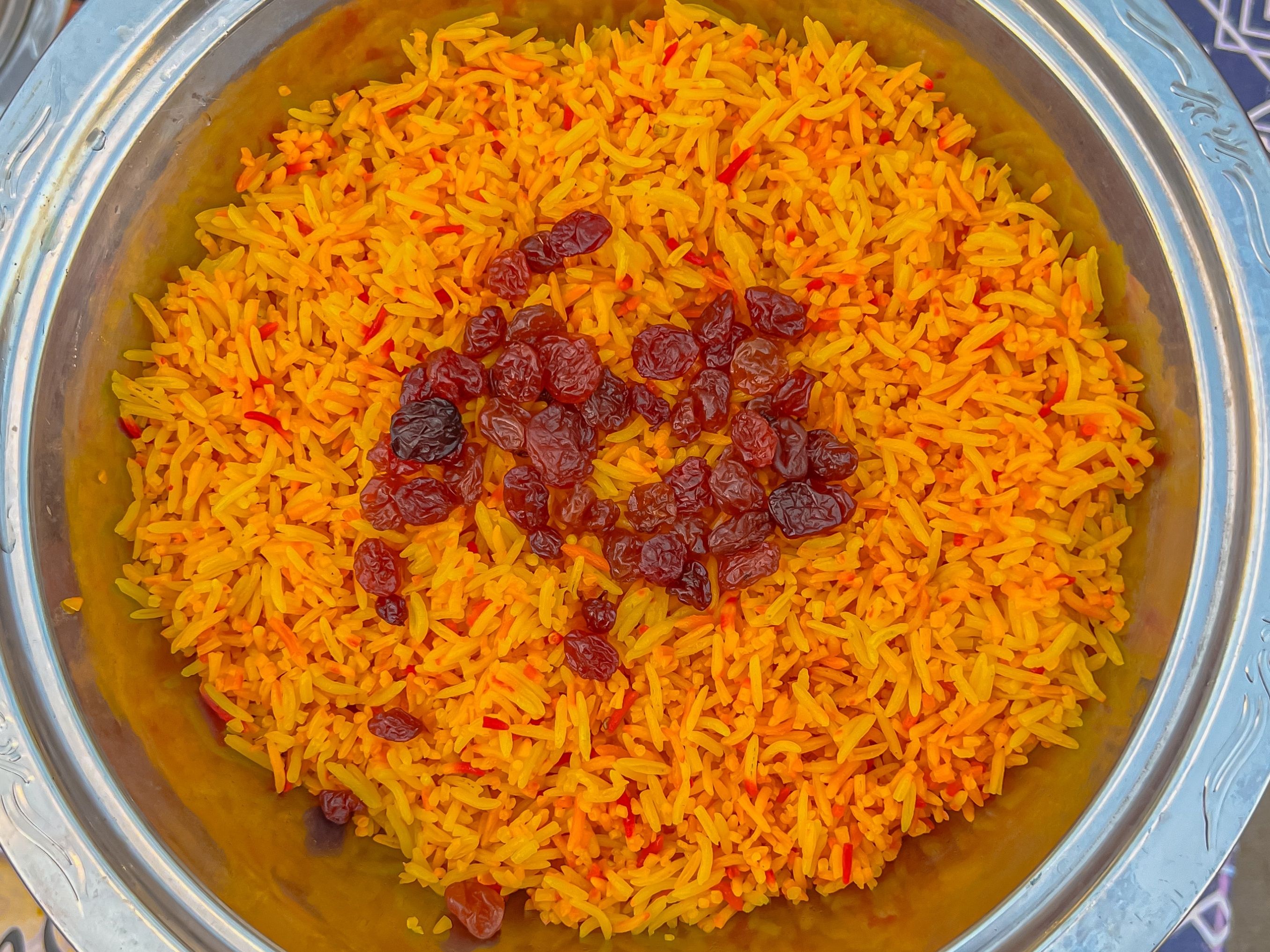 Basmati rice with raisins